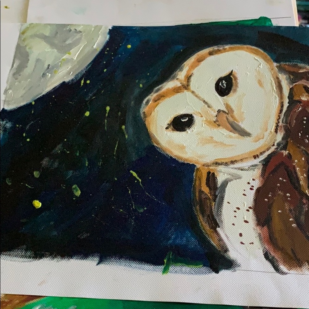 Owl painting
